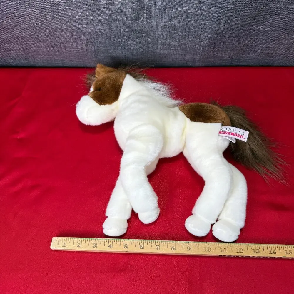 Douglas Cuddle Toys Arrow Head Paint Horse Plush Stuffed Animal Pinto Brown